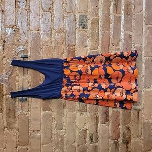 Anthro Judith March Floral poppie Dress Auburn football